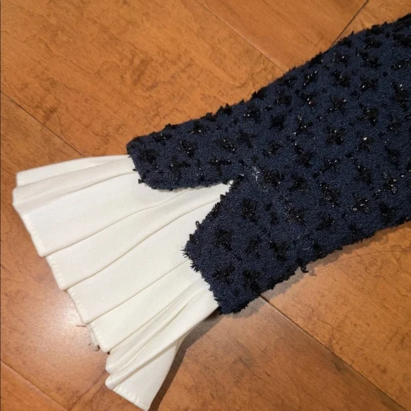 Navy Blue Textured Two-Piece Set - Picture 3 of 7